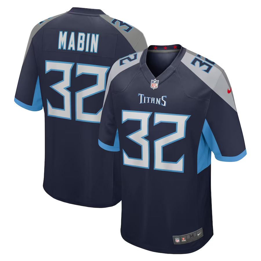 Men Tennessee Titans #32 Greg Mabin Nike Navy Home Game Player NFL Jersey